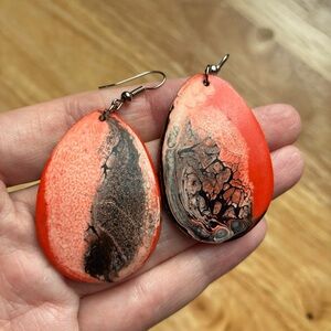 Artsy colourful earrings